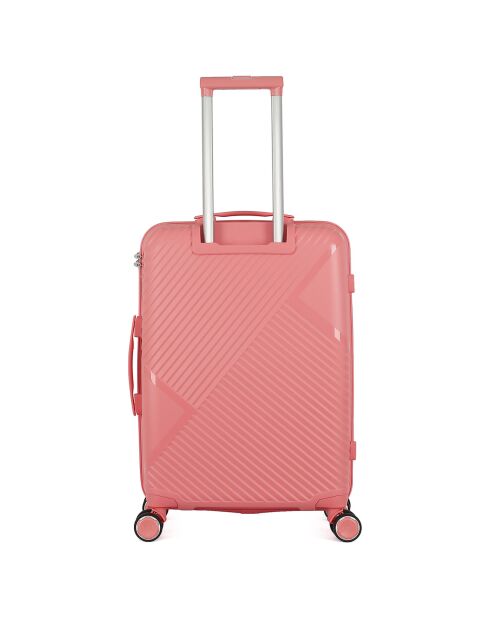 Valigia Medium Stay 4 ruote singole 63 cm Cassiopée rosa