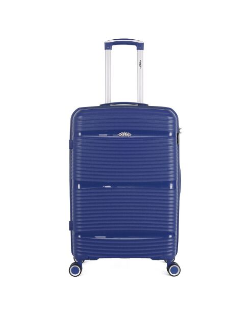 Valise Moyen Séjour 4 roues simples 65 cm Centaure bleu marine