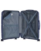 Valise Moyen Séjour 4 roues simples 65 cm Centaure bleu marine