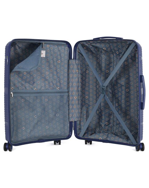 Medium Stay Koffer 4 enkele wielen 65 cm Centaur marineblauw