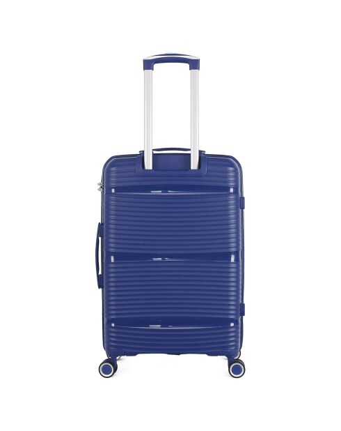 Valise Moyen Séjour 4 roues simples 65 cm Centaure bleu marine