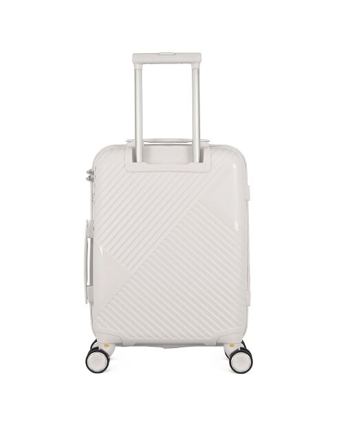 Valise Cabine 4 roues simples 55 cm Cassiopée blanche