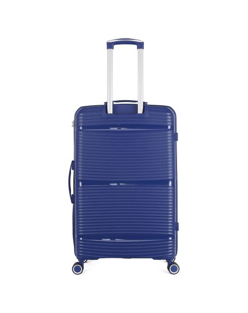 3 Centaure 75/65/56 cm marineblauwe eenvoudige koffers met 4 wielen