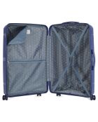 3 Centaure 75/65/56 cm marineblaue einfache Allradkoffer