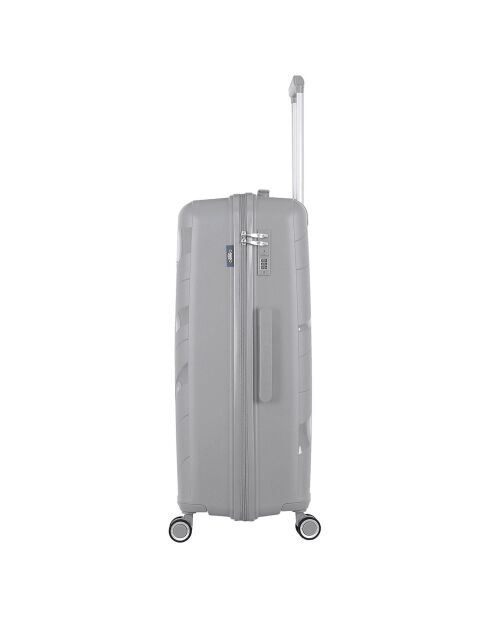 3 Einzelkoffer mit 4 Rädern Perseus 75/65/56 cm grau