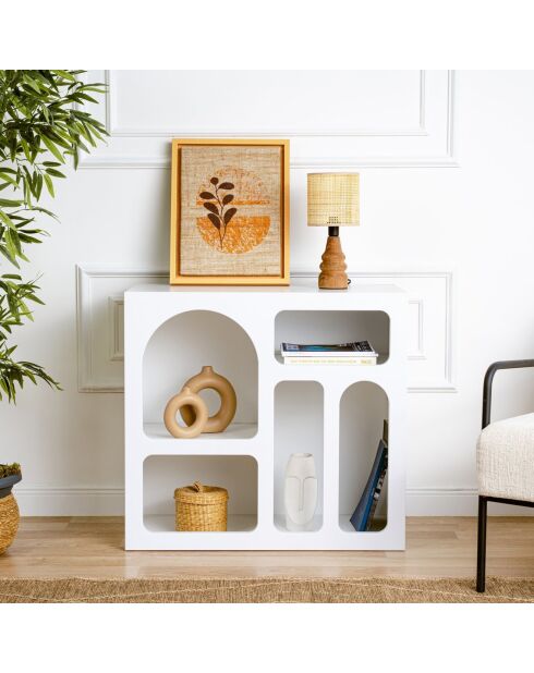 Console Lesa blanche - 80x74x35 cm