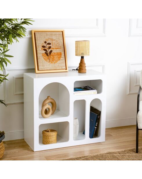 Console Lesa blanche - 80x74x35 cm