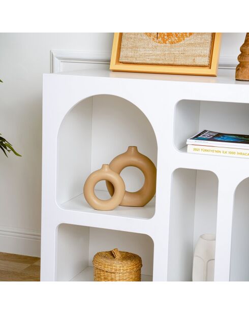 Console Lesa blanche - 80x74x35 cm