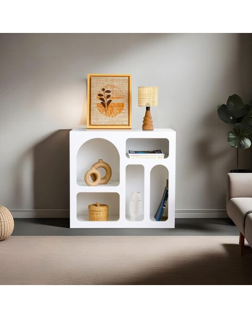 Console Lesa blanche - 80x74x35 cm