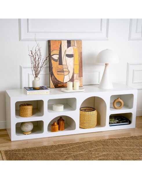 Consolle Lorin bianca - 160x51x38 cm