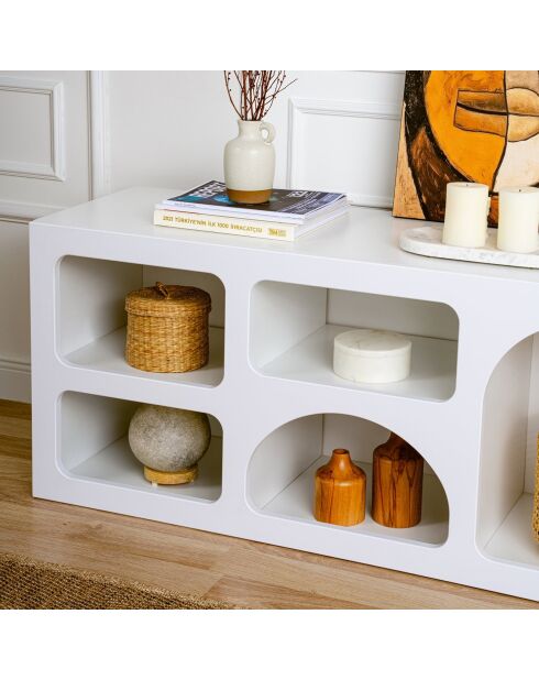 Consolle Lorin bianca - 160x51x38 cm