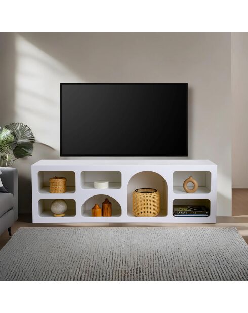 Consolle Lorin bianca - 160x51x38 cm