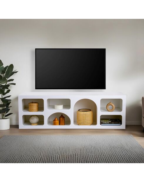 Consolle Lorin bianca - 160x51x38 cm