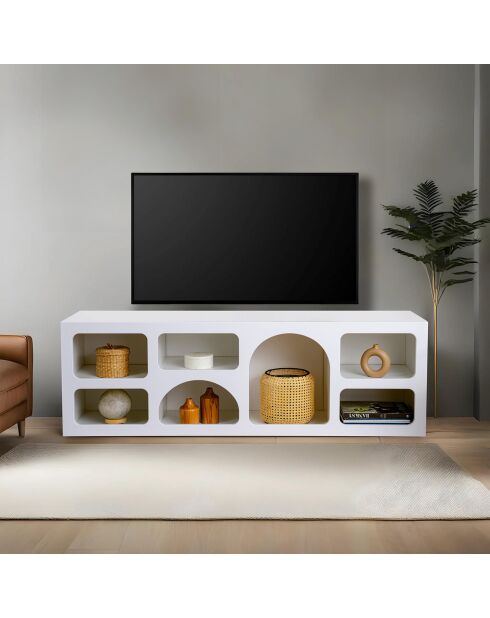 Witte console Lorin - 160x51x38 cm