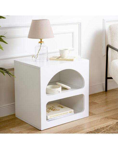 Tavolino Lorin bianco - 50x50x38 cm