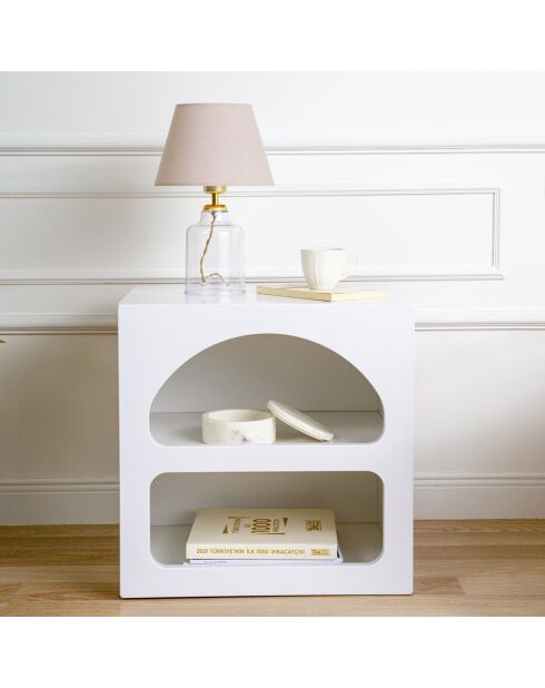 Tavolino Lorin bianco - 50x50x38 cm