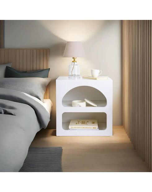 Tavolino Lorin bianco - 50x50x38 cm