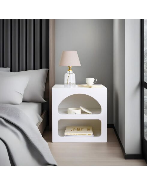 Tavolino Lorin bianco - 50x50x38 cm