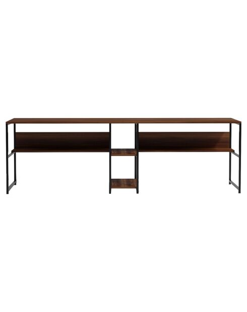 Bureau L189 noyer - 240x74x60 cm
