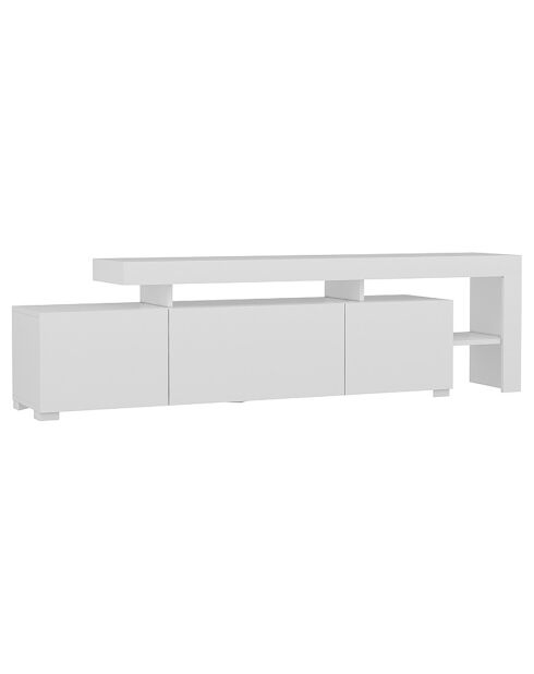 Meuble TV Beliz blanc - 192x53x37 cm