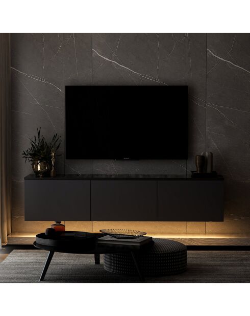 Meuble TV Neon anthracite - 160x35x32 cm