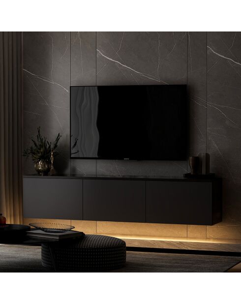 Meuble TV Neon anthracite - 160x35x32 cm