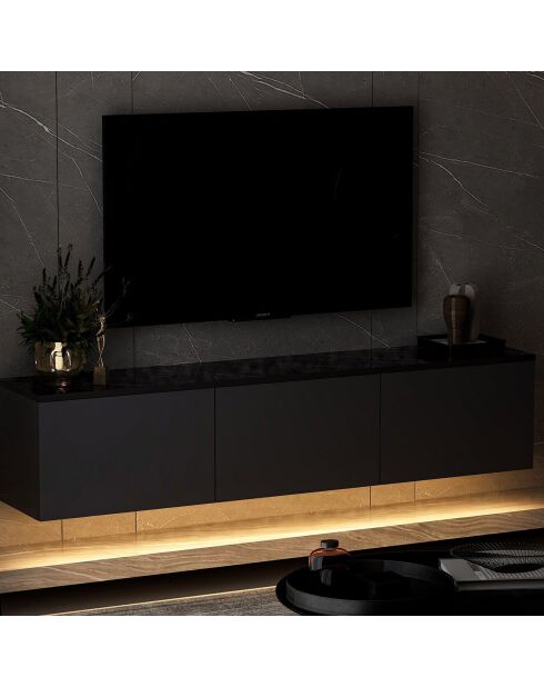 Meuble TV Neon anthracite - 160x35x32 cm