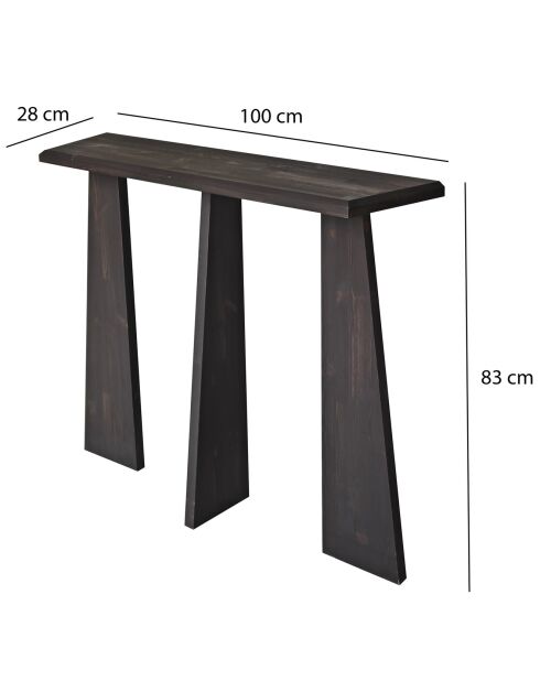 Console Cleopatra anthracite - 100x83x28 cm