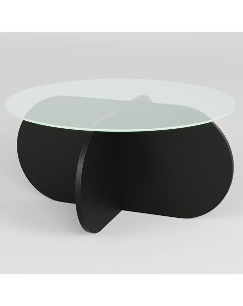 Table basse Bubble noire - 75x35x75 cm