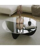 Table basse Lily noire - 90x30x90 cm