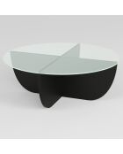 Table basse Lily noire - 90x30x90 cm