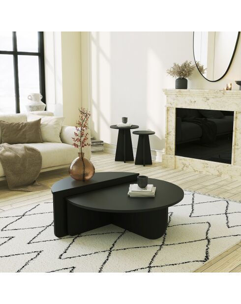 Table basse Podium noire