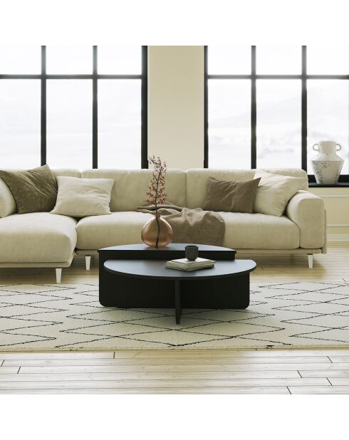 Table basse Podium noire
