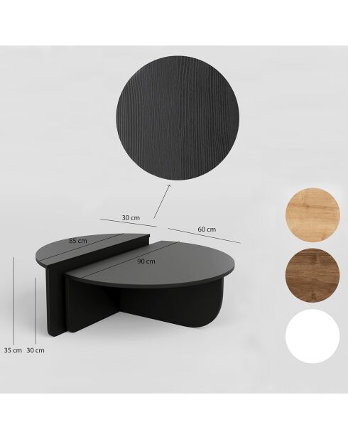 Table basse Podium noire