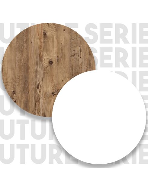 Table basse FR14-AW pin atlantique/blanc - 90x28.6x60 cm