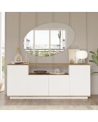 Buffet FR15-AW pin atlantique/blanc - 180x75x44.5 cm