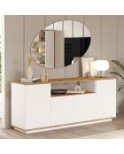 Buffet FR15-AW pin atlantique/blanc - 180x75x44.5 cm