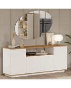 Buffet FR15-AW pin atlantique/blanc - 180x75x44.5 cm