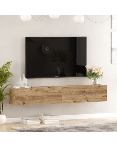 Meuble TV FR8-A pin atlantique - 180x29.6x31.6 cm