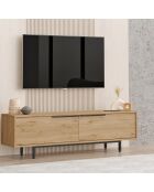 Meuble TV ON1-S noyer - 160x45.1x35.5 cm