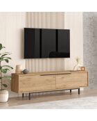 Meuble TV ON1-S noyer - 160x45.1x35.5 cm