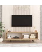 Meuble TV ON1-S noyer - 160x45.1x35.5 cm