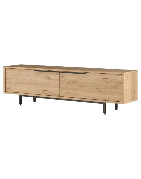 Meuble TV ON1-S noyer - 160x45.1x35.5 cm