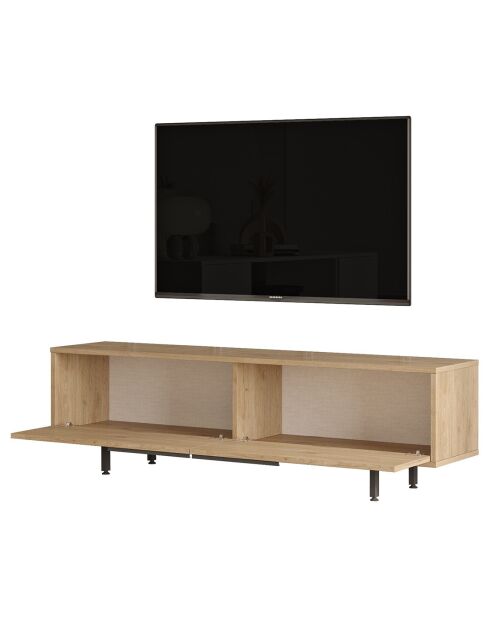 Mueble TV ON1-SU en nogal/roble - 160x45,1x35,5 cm