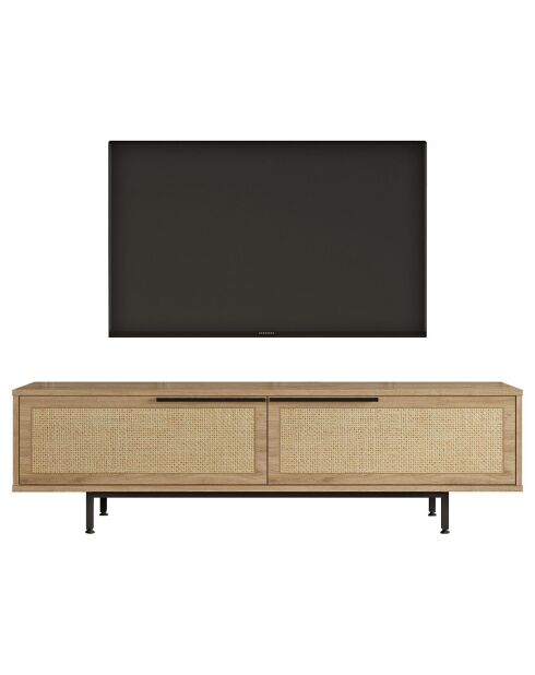 Meuble TV ON1-SU noyer/chêne - 160x45.1x35.5 cm