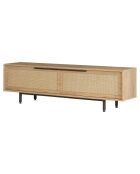 Meuble TV ON1-SU noyer/chêne - 160x45.1x35.5 cm