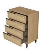Commode ON17-SU noyer/chêne - 74.8x95.1x44.5 cm