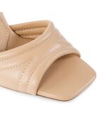Sandales Tess beiges - Talon 9 cm