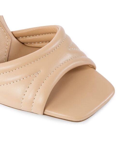 Beige sandalen van Tess - hak van 9 cm
