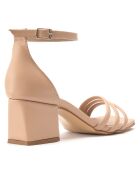 Sandales Maora beiges - Talon 6 cm